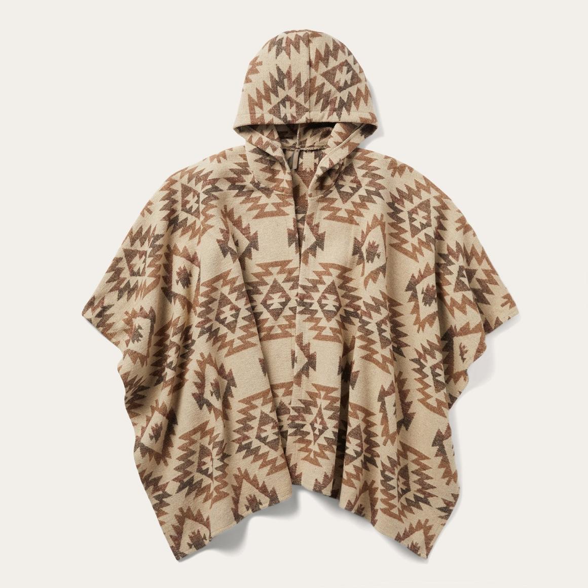 Tan Aztec Poncho Brown | Women Stetson Jackets
