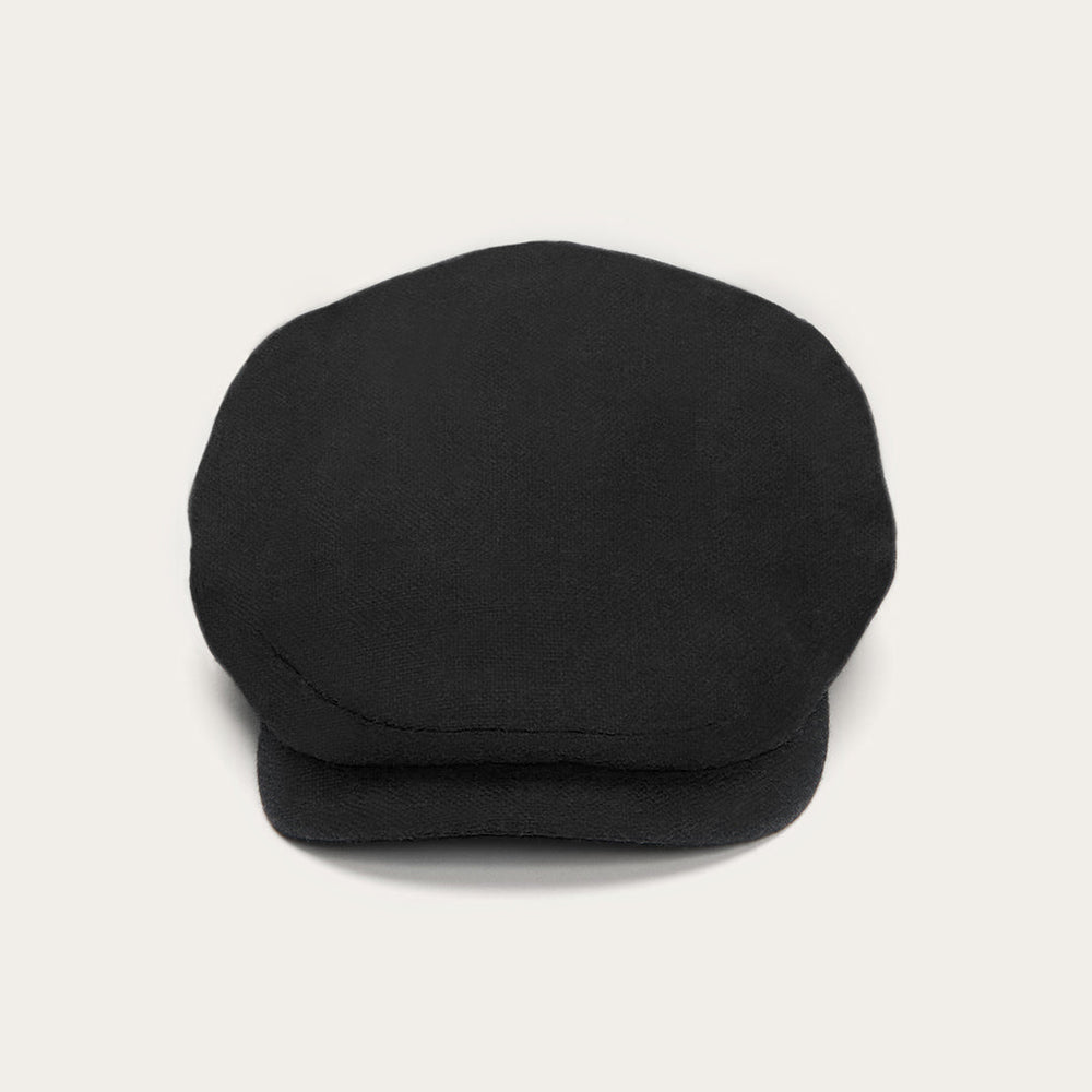 Virgin Wool &amp; Cashmere Driver Cap Black | Men/Women Stetson Caps &amp; Truckers