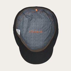 Virgin Wool &amp; Cashmere Driver Cap Black | Men/Women Stetson Caps &amp; Truckers