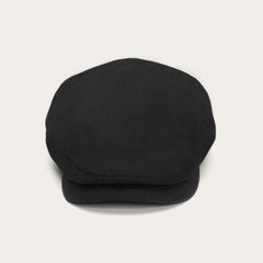 Virgin Wool &amp; Cashmere Driver Cap Black | Men/Women Stetson Caps &amp; Truckers