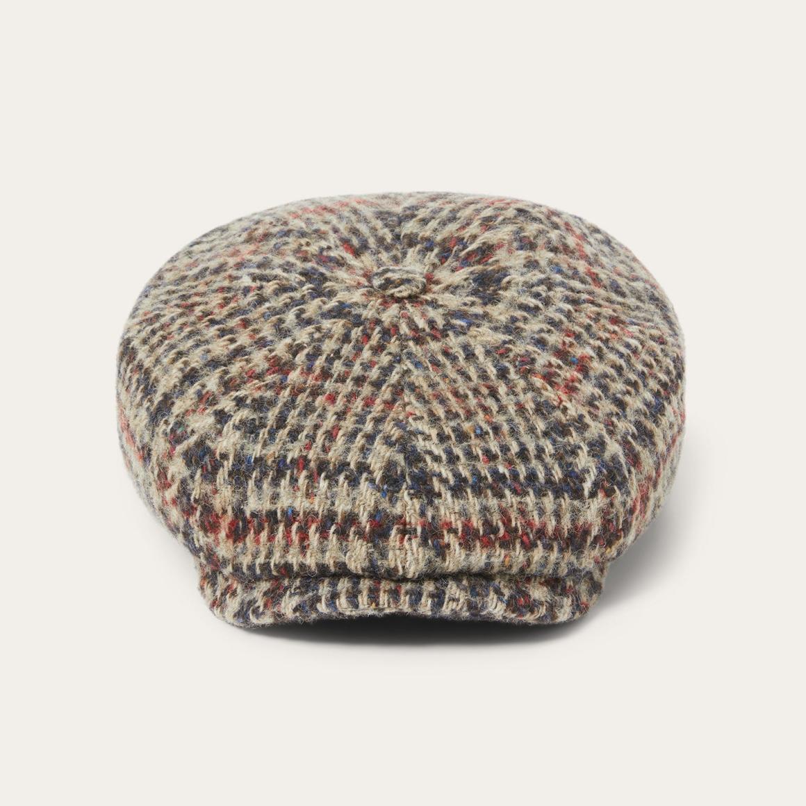 Virgin Wool Hatteras Beige/red/herringbone | Men/Women Stetson Caps &amp; Truckers