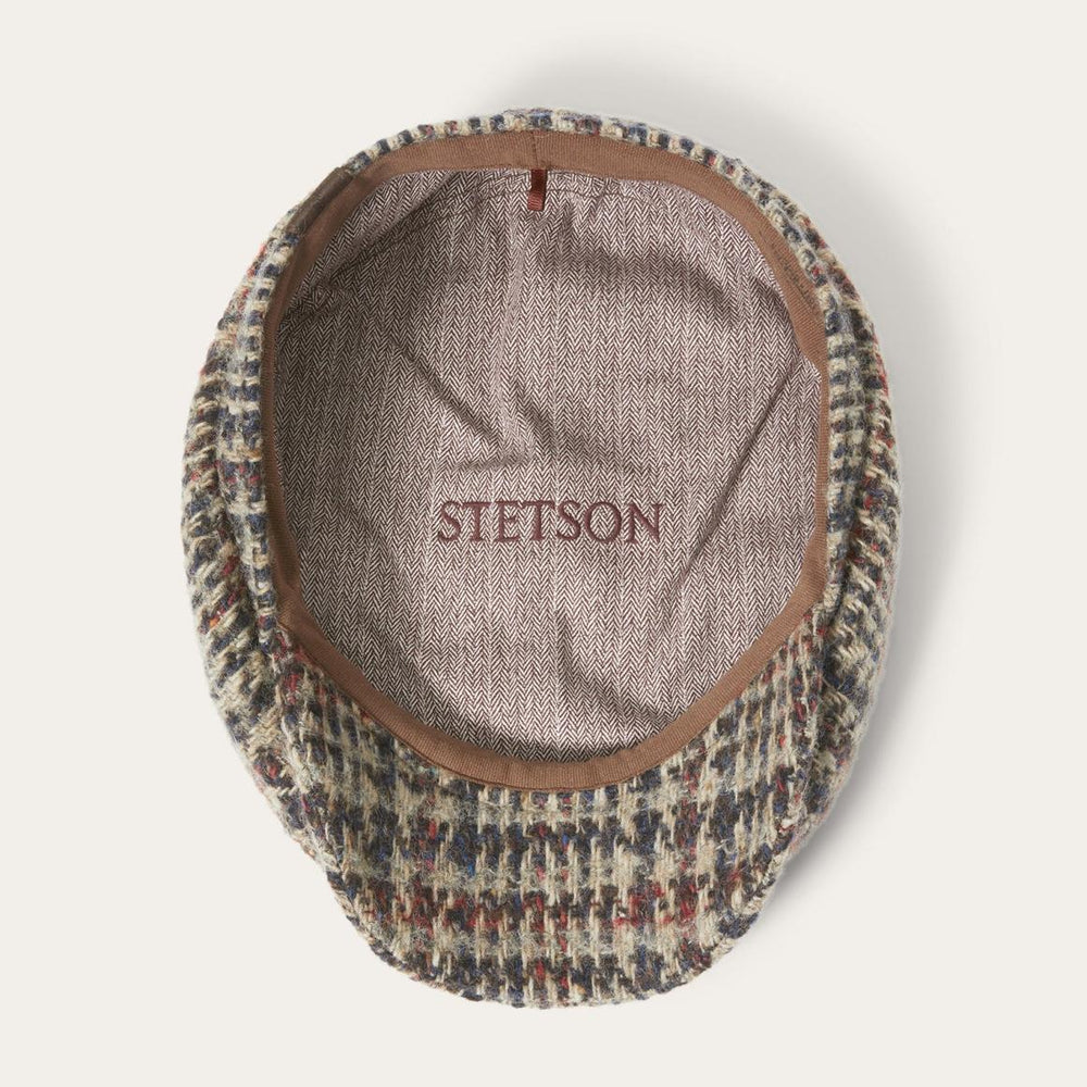 Virgin Wool Hatteras Beige/red/herringbone | Men/Women Stetson Caps &amp; Truckers