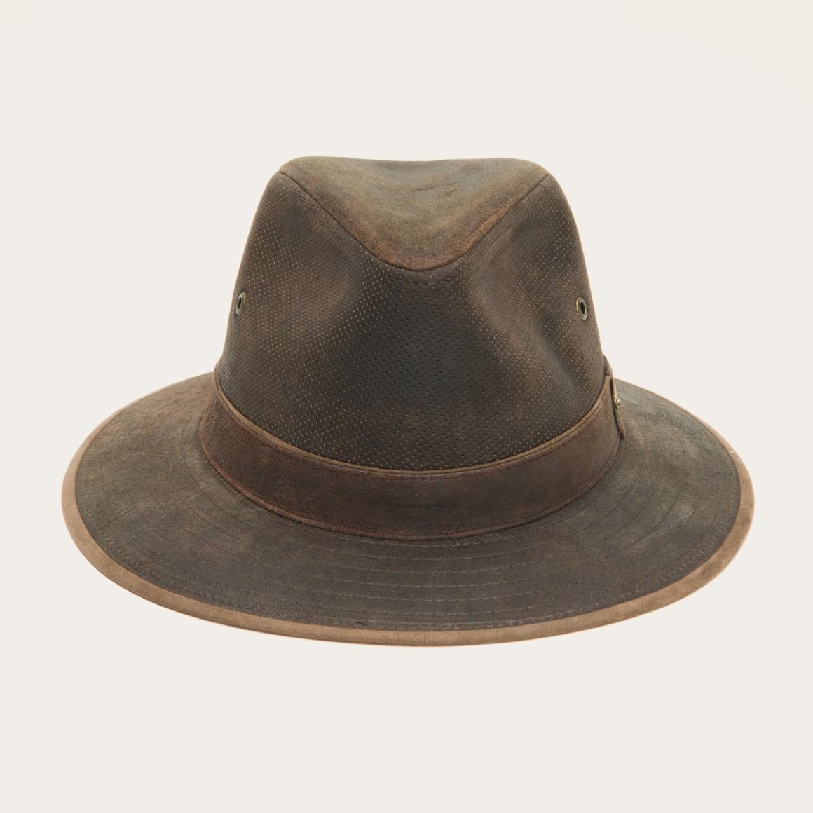 Weathered Leather Safari Hat Brown | Men/Women Stetson Outdoor