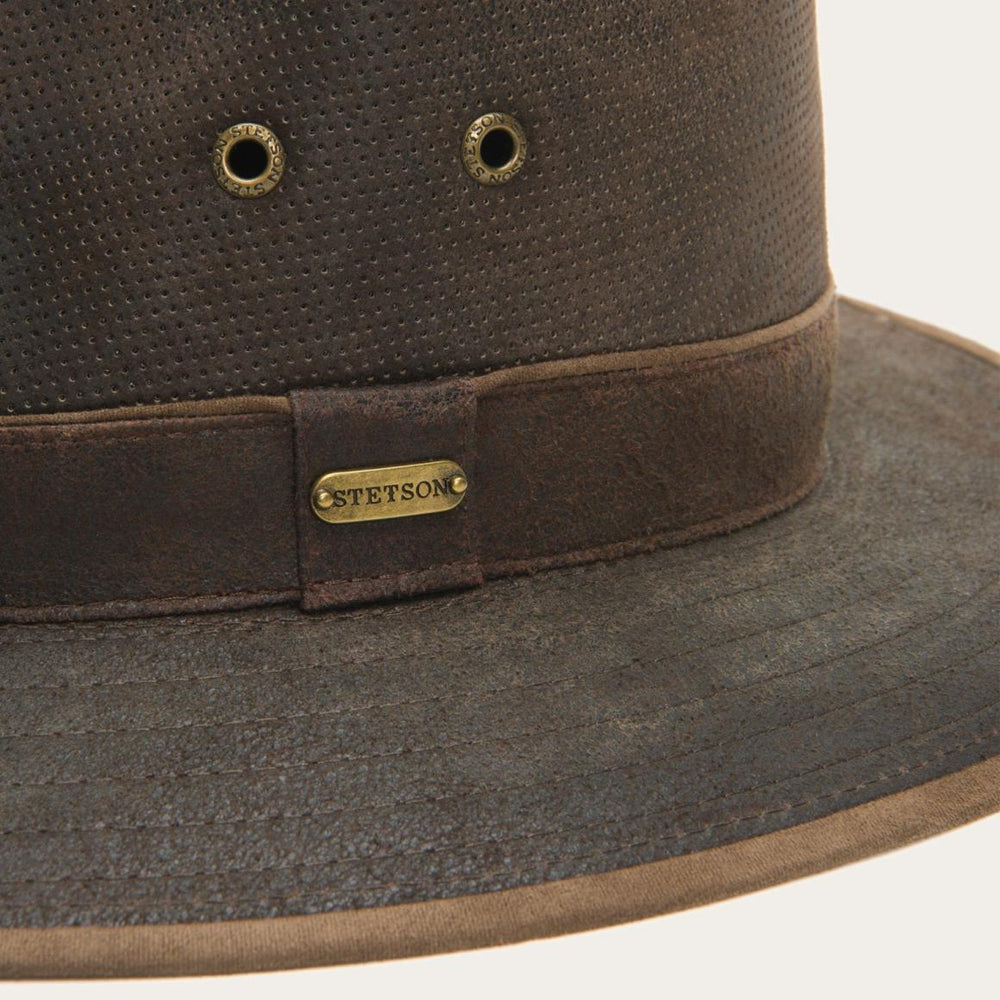 Weathered Leather Safari Hat Brown | Men/Women Stetson Outdoor