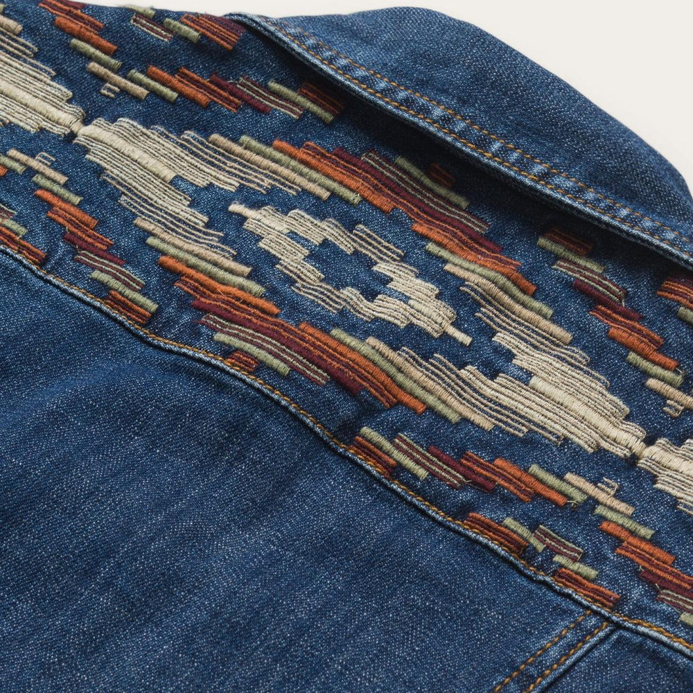 Western Denim Jacket Blue | Women Stetson Jackets