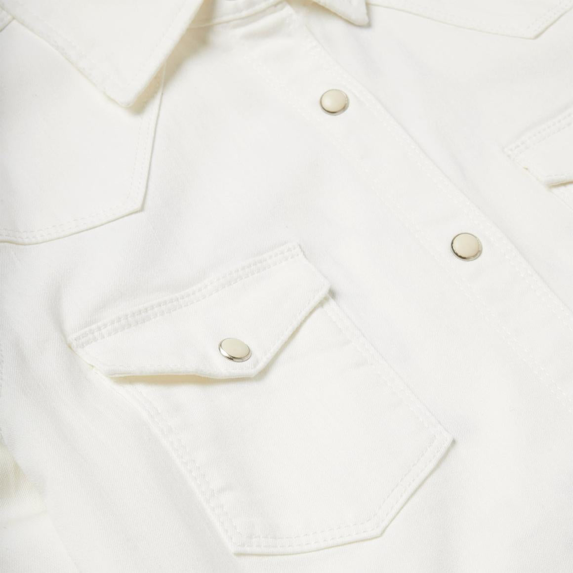 Western Embroidered Denim Shirt White | Women Stetson Western Shirts