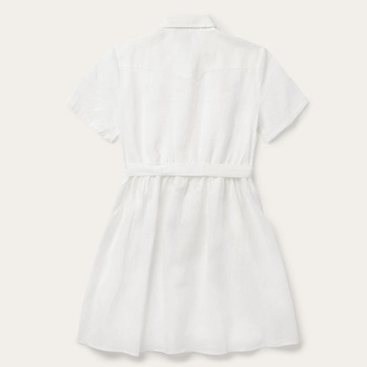 White Linen Shirt Dress White | Women Stetson Shirt Dresses