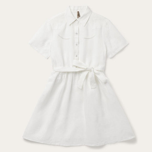 White Linen Shirt Dress White | Women Stetson Shirt Dresses