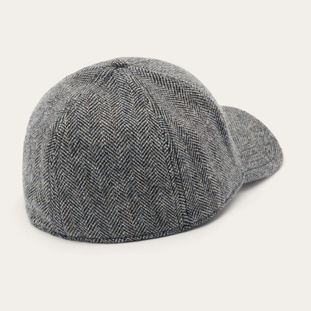 Wool Herringbone Baseball Cap Anthra Melange Herringbone | Men/Women Stetson Caps &amp; Truckers