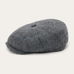 Wool Herringbone Hatteras Cap Grey Herringbone | Men/Women Stetson Caps &amp; Truckers