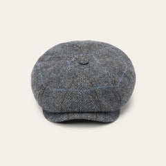Wool Herringbone Hatteras Cap Grey Herringbone | Men/Women Stetson Caps &amp; Truckers