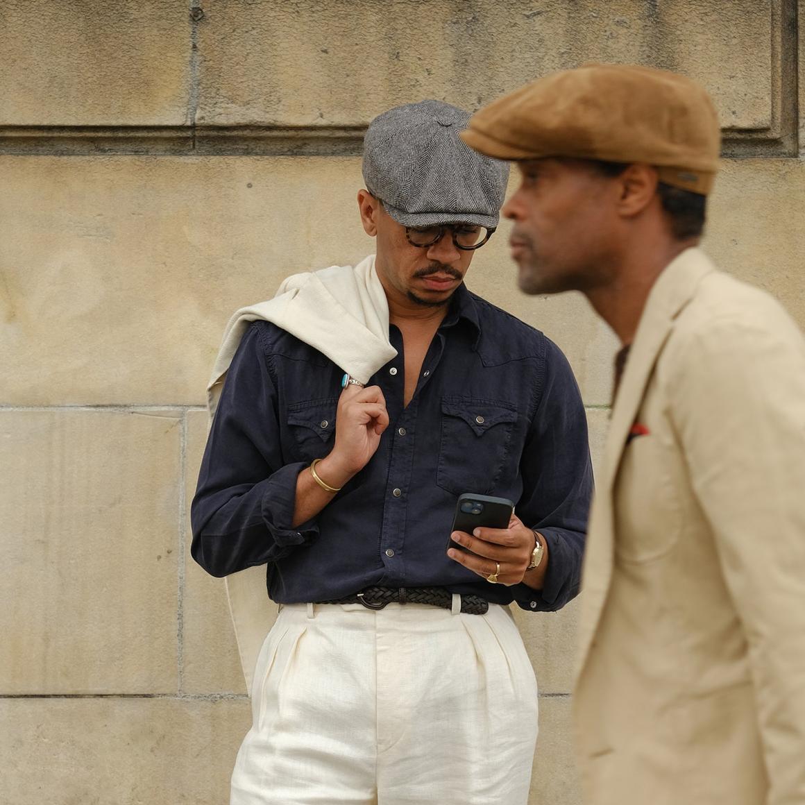 Wool Herringbone Hatteras Grey Herringbone | Men/Women Stetson Caps &amp; Truckers