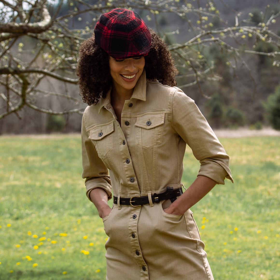 Workwear Inspired Shirt Dress Tan | Women Stetson Mini