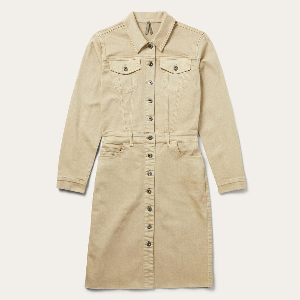 Workwear Inspired Shirt Dress Tan | Women Stetson Shirt Dresses